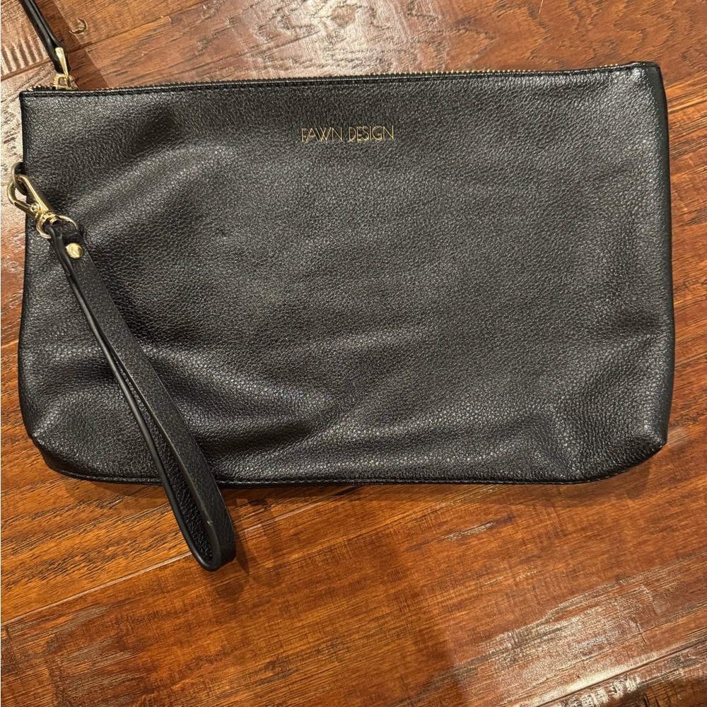 Fawn Design pouch black with Wrist Strap